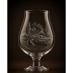 Kludde - Brasserie - Verre Tulipe Brume des Marais - 50 cl – Verre à bière collector gravé