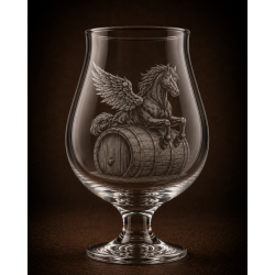 Kludde - Brasserie - Verre Tulipe Nocturne de Kludde - 50 cl – Verre à bière collector gravé