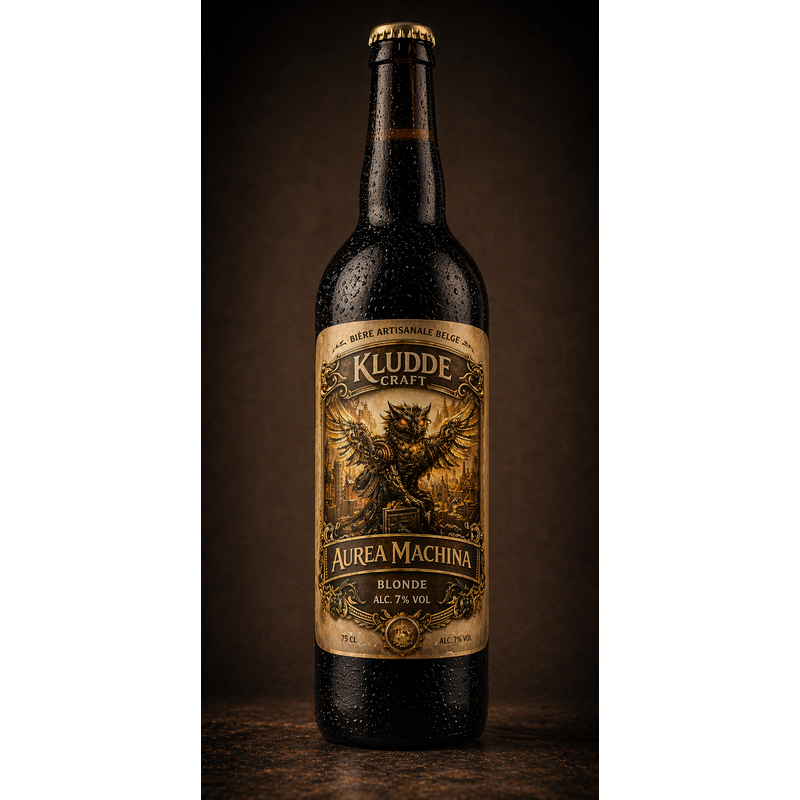Kludde - Brasserie - Aurea Machina - Blonde - 75cl – Bière artisanale belge 7%