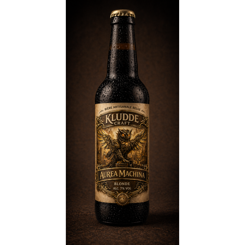 Kludde - Brasserie - Aurea Machina Blonde 33cl – Bière artisanale belge 7%