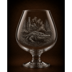 Kludde - Brasserie - Verre Ballon Brume des Marais - 50 cl – Verre à bière collector gravé